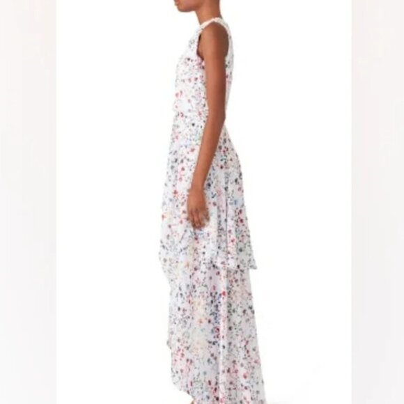 Monique Lhuillier floral romantic fairy  dress gown 10 - Picture 2 of 14